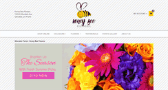 Desktop Screenshot of honeybeeflowers.com